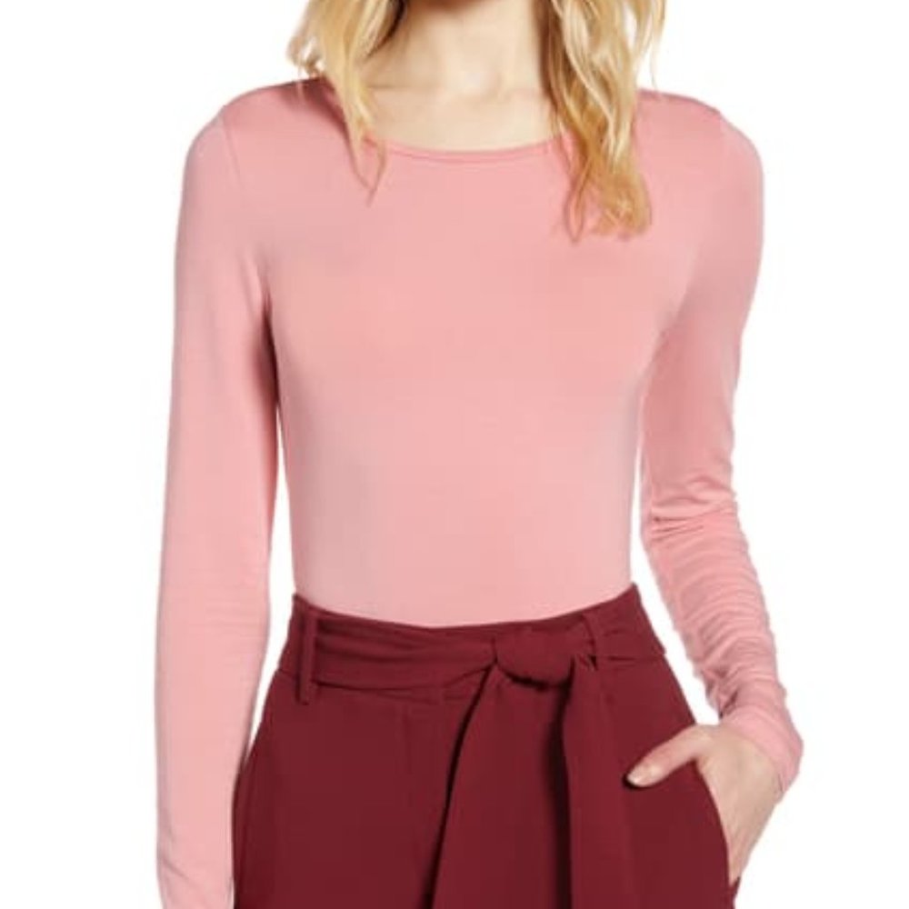 ✌️ Halogen Long Sleeve Modal Blend Tee